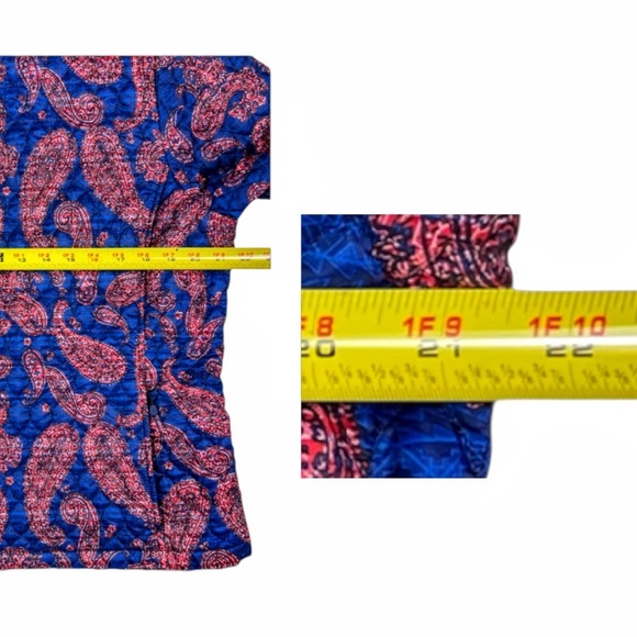 Lands End Women's Quilted Paisley Print Jacket Primaloft Insulated Sz L (14-16) - Picture 8 of 16